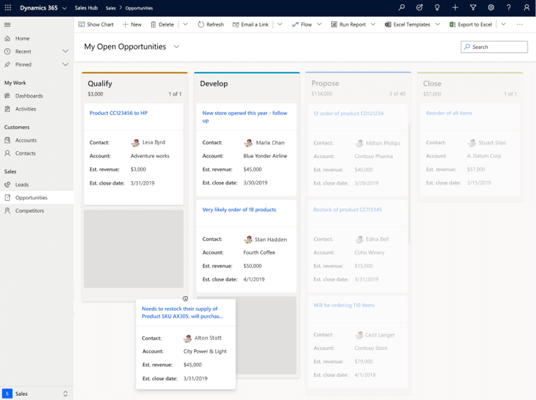 La nouvelle vue Kanban permet le glisser/déposer